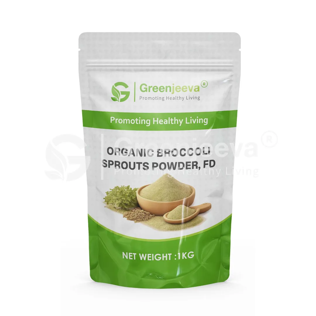 Organic Broccoli sprouts Powder, Fd Pouch Organic Broccoli sprouts Powder, Fd Pouch